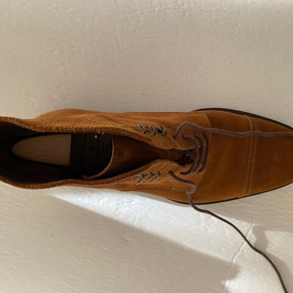 Men's Carmina Soller boots in tobacco suede with shoe trees - Picture 3 of 10